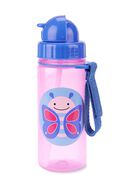 Zoo Straw Bottle - 13 oz - Butterfly, image 2 of 2 slides