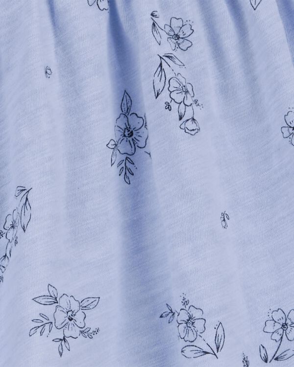 Blue Baby 3Piece Floral Little Outfit Set