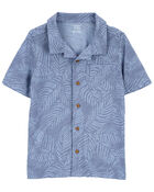 Kid Palm Tree Button-Front Shirt, image 1 of 2 slides