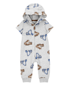 Baby Construction Hooded Jumpsuit, image 1 of 3 slides