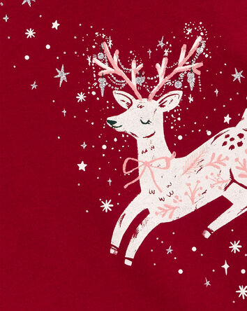 Toddler Reindeer Peplum Top, 