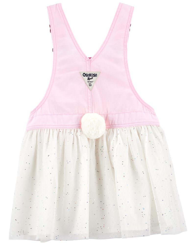 Baby Denim Tulle Bunny Jumper Dress, image 2 of 4 slides