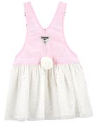 Baby Denim Tulle Bunny Jumper Dress, image 2 of 4 slides
