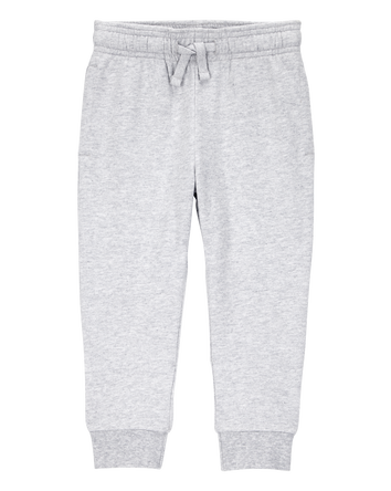 Baby Pull-On Drawstring Joggers - Grey, 