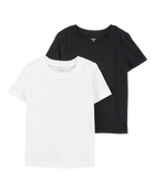 Kid 2-Pack Short-Sleeve Cotton Tees, image 1 of 4 slides