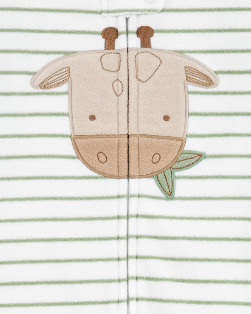 Baby Giraffe 2-Way Zip Fleece Sleep Bag, image 2 of 4 slides