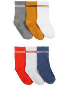 Toddler 6-Pack Crew Socks, image 1 of 2 slides