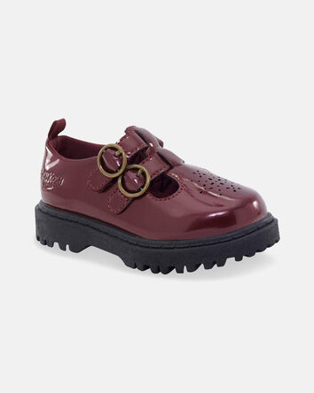 Toddler Girl Buckle Platform Casual Shoes - Burgundy, 