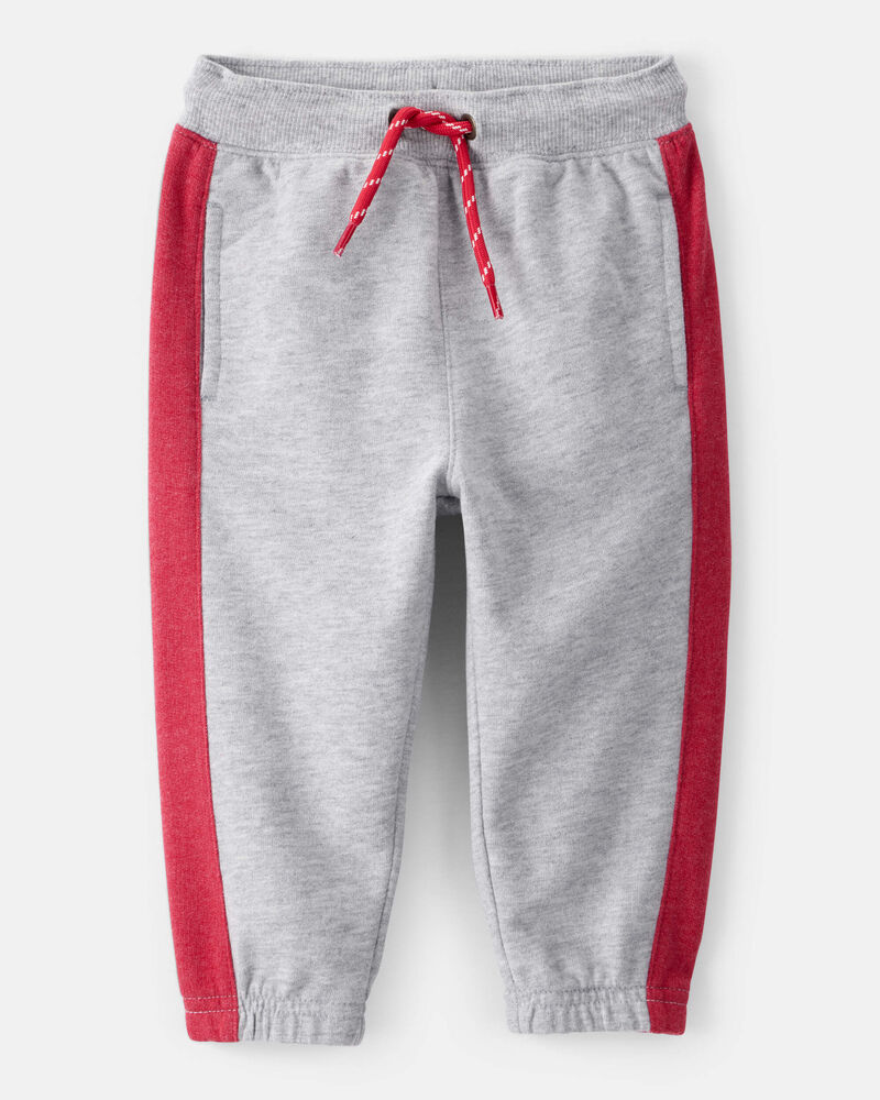 Baby Boy Color-Block French Terry Jogger - Grey, image 1 of 5 slides