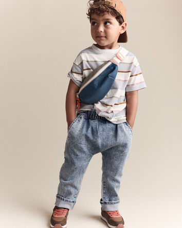 Toddler Playground Pant in Avenue Wash Denim - Blue, 