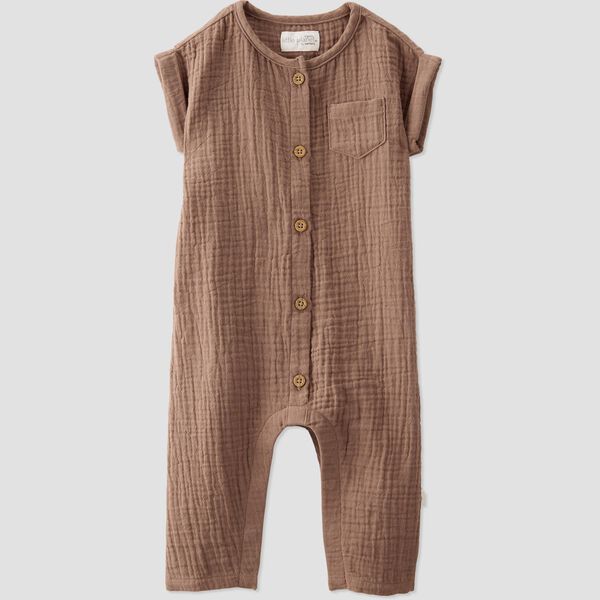 Nutmeg Baby Organic Cotton Gauze Jumpsuit