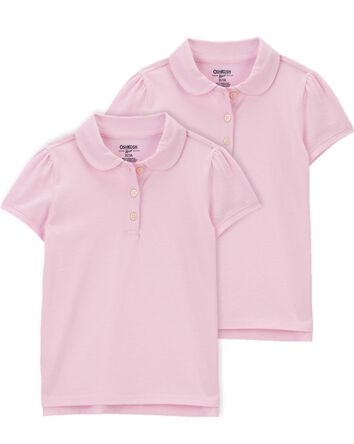 Toddler 2-Pack Jersey Uniform Polos, 
