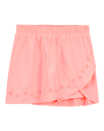 Kid Active Wrap Skort - Coral, 