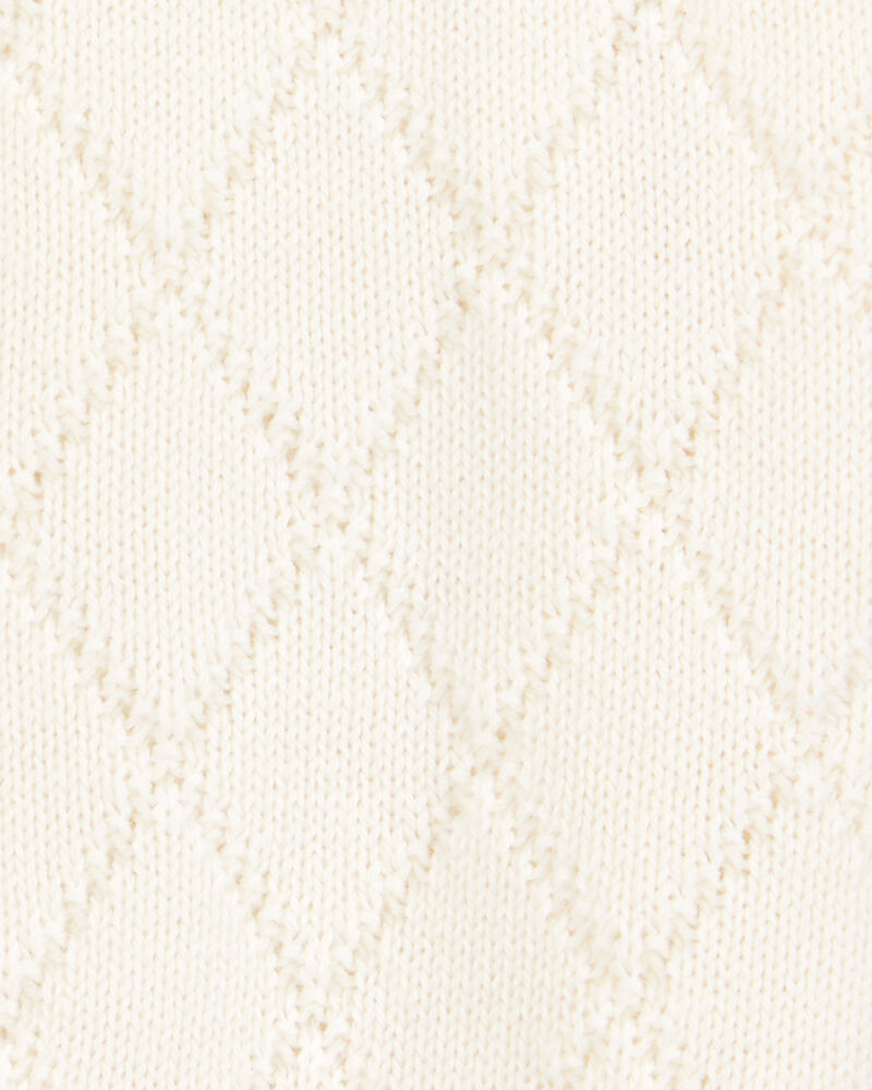 Baby Button-Up Cardigan - Ivory, image 2 of 4 slides