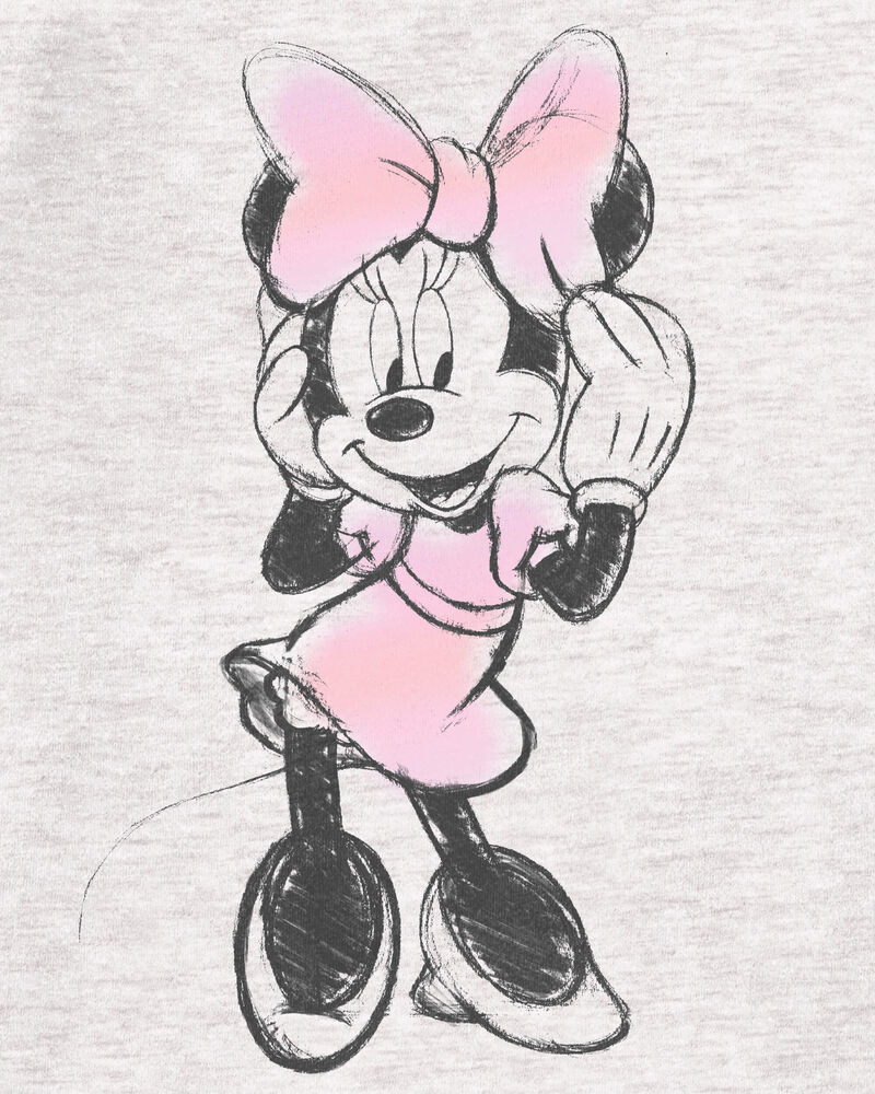 Kid Minnie Mouse Tee - Grey, image 2 of 2 slides