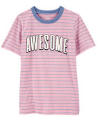 Kid 2-Piece Awesome Graphic Tee & Pull-On French Terry Shorts Set
, image 3 of 5 slides