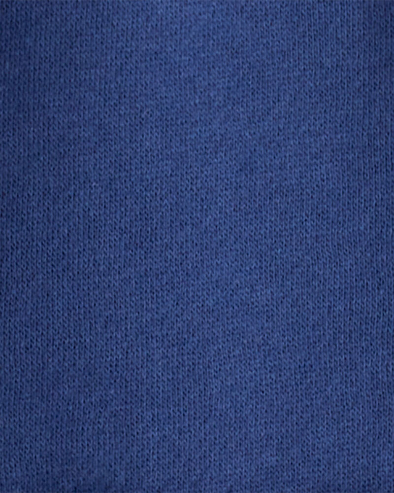 Toddler Boy Solid Fleece Quarter Zip Sweatshirt - Navy, image 2 of 3 slides