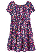 Kid Floral Drop Waist Dress, image 1 of 4 slides