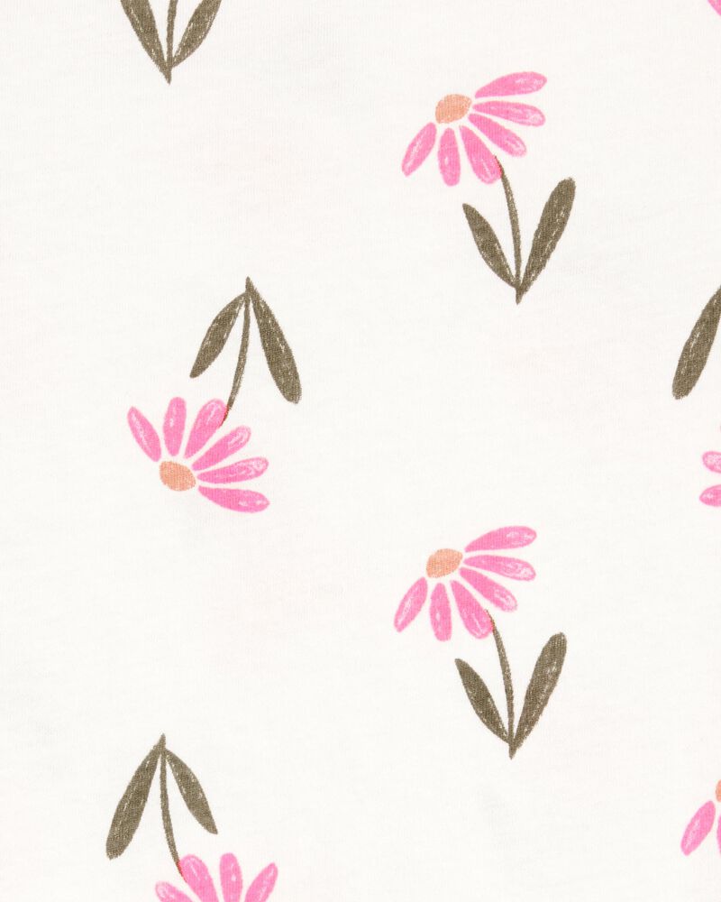 Toddler Floral Short-Sleeve Tee - Ivory, image 2 of 3 slides