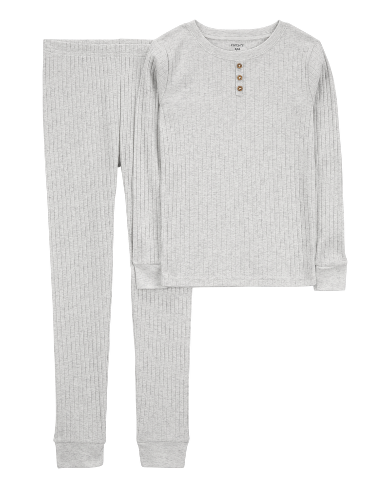 Kid 2-Piece Drop Needle Pajamas, image 1 of 3 slides