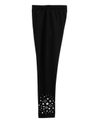 Kid Glitter Star Cozy Fleece Leggings, image 3 of 6 slides