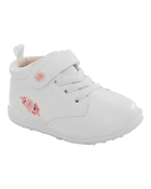  Every Step® First Walker Floral High-Top Sneakers - White, image 1 of 7 slides