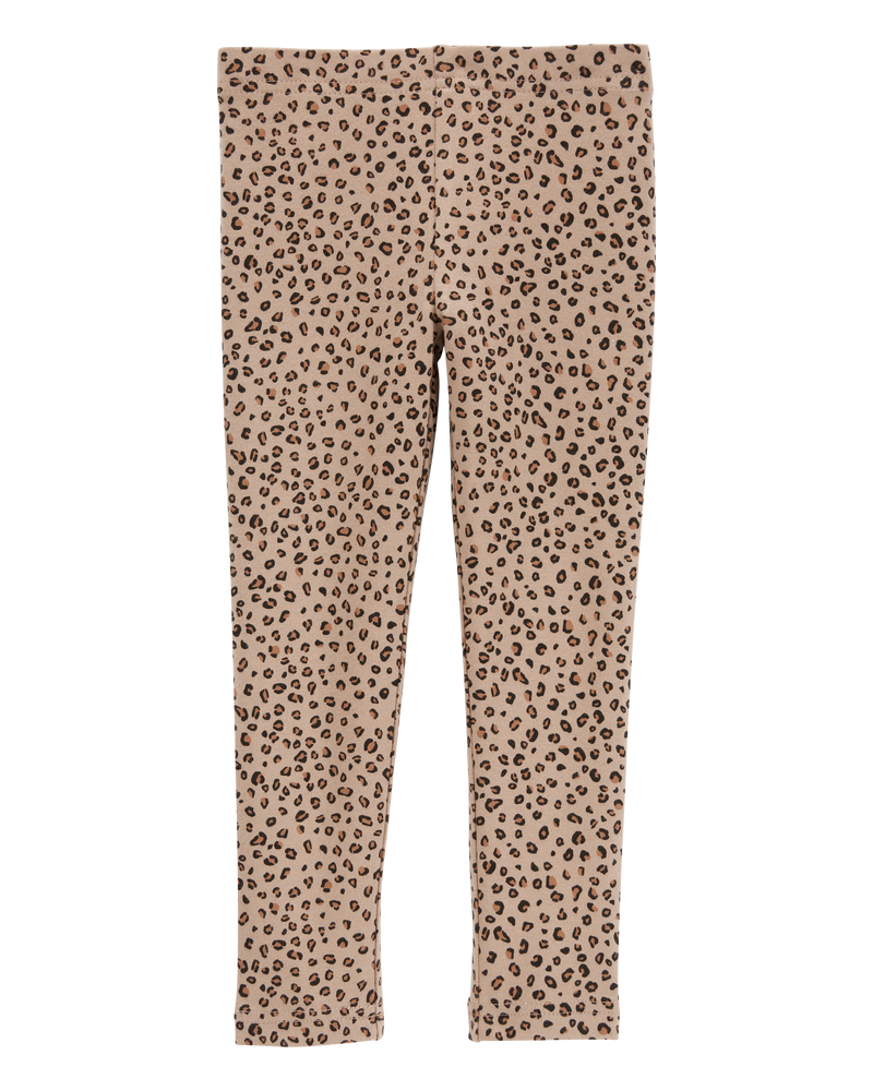 Baby Cotton Leopard Stretch Leggings, image 2 of 5 slides