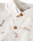 Toddler 2-Piece Set Made with Organic Cotton in Coastal Vacation Print, image 4 of 6 slides