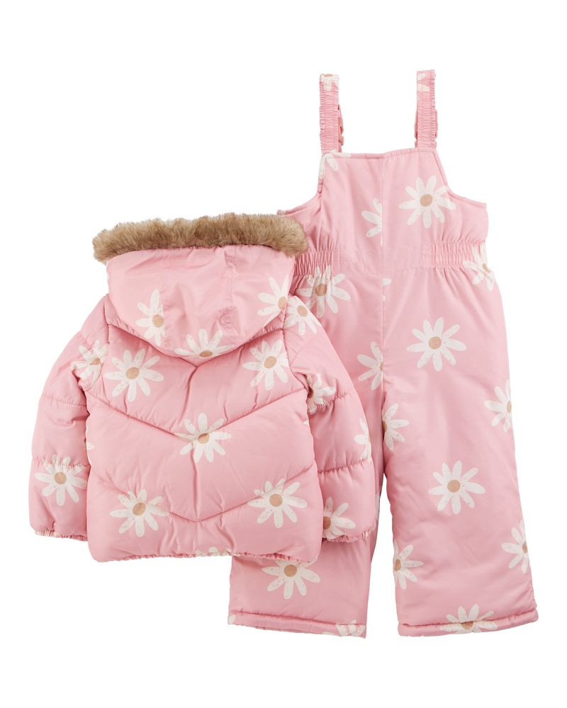 Toddler 2-Piece Daisy Snowsuit Set, image 5 of 5 slides