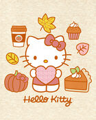 Kid Hello Kitty Short-Sleeve Graphic Tee - Oatmeal, image 2 of 2 slides