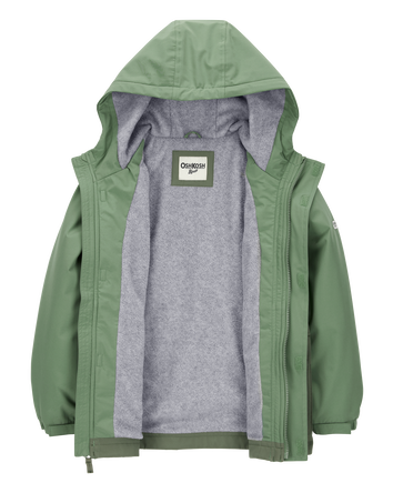 Boys Midweight Color Block Jacket - Green, 