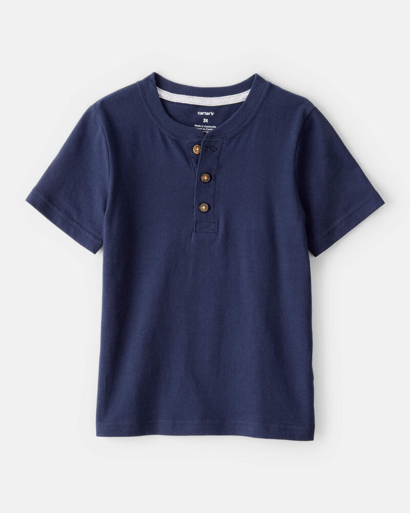 Toddler Short-Sleeve Henley Tee, image 3 of 4 slides