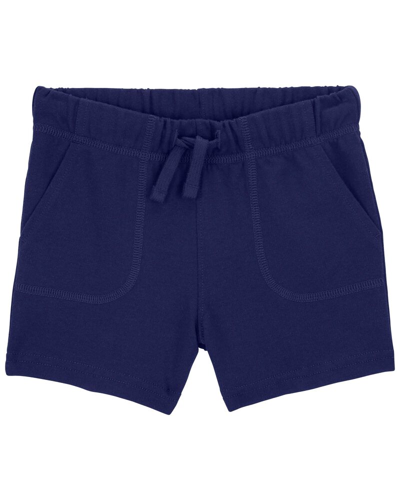 Toddler Pull-On Cotton Shorts, image 1 of 2 slides