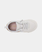 Toddler Girl Casual Sneakers - White/Gold, image 3 of 4 slides