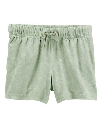 Toddler Solid Pull-On Knit Shorts - Green, 