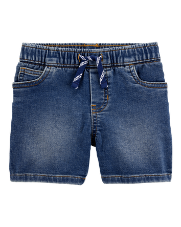 Toddler Pull-On Denim Shorts - Navy, 