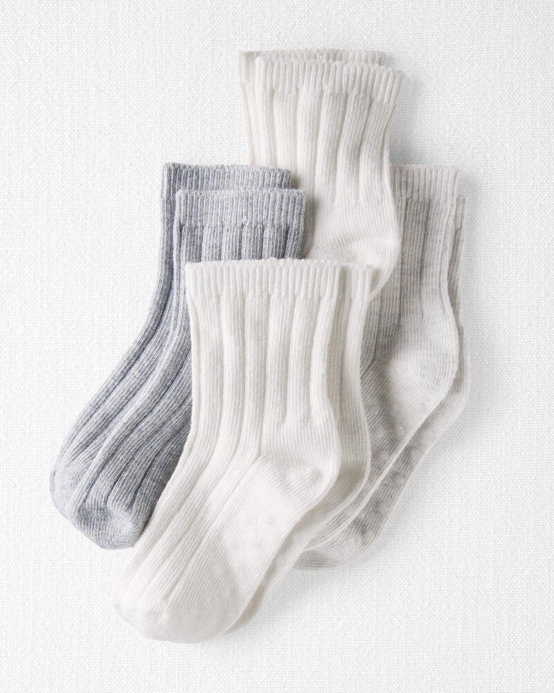 4-Pack Slip Resistant Socks, image 1 of 3 slides