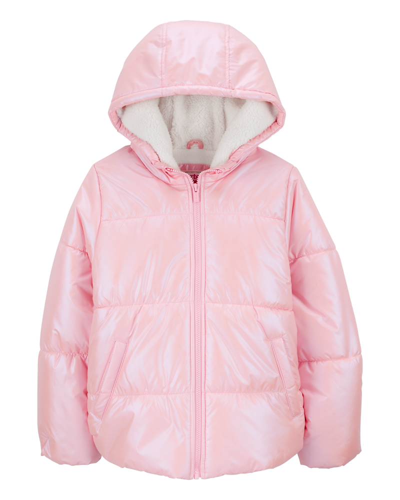 Kid Shiny Puffer Jacket, image 1 of 3 slides