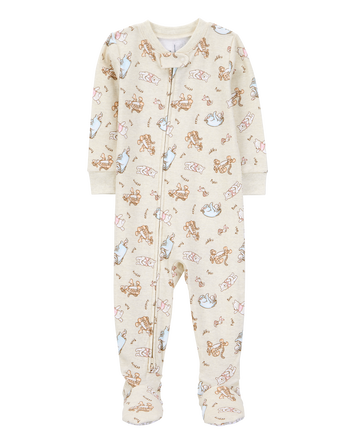 Baby Winnie The Pooh Snug Fit Cotton Footie 1-Piece Pajamas, 