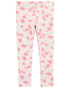 Baby Heart-Print Stretch Leggings, image 1 of 4 slides