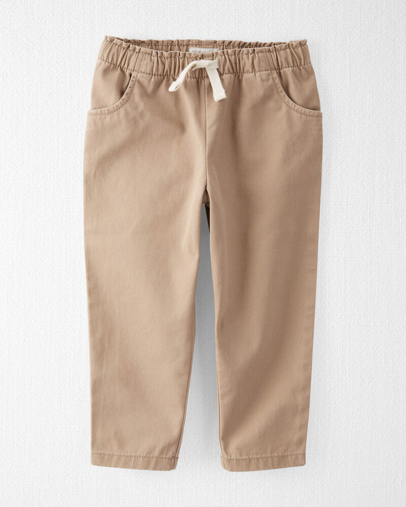 Toddler Organic Cotton Pants in Toasty Hazelnut, image 1 of 5 slides