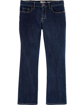 Dark Wash Plus-Fit Boot-Cut Jeans, 