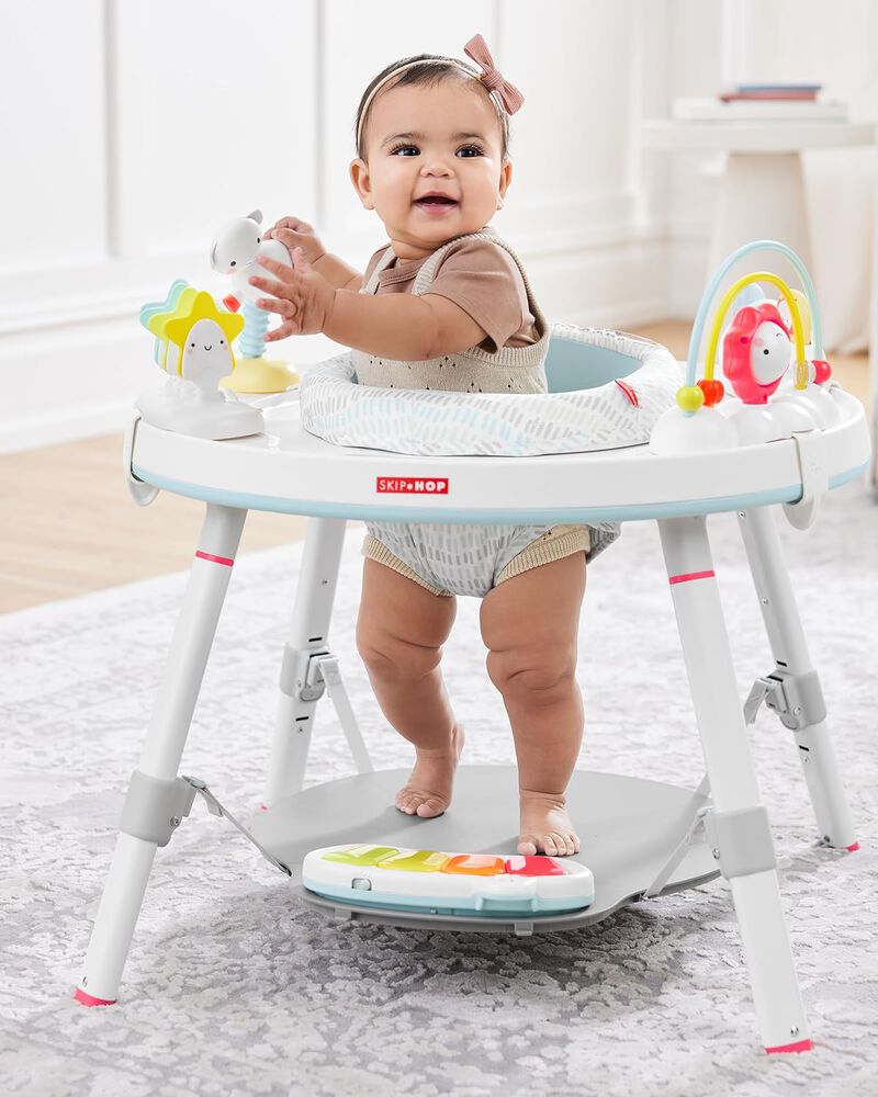 Silver Lining Cloud 3-in-1 Grow with Me Set with Activity Center & Toddler Chairs, image 4 of 4 slides