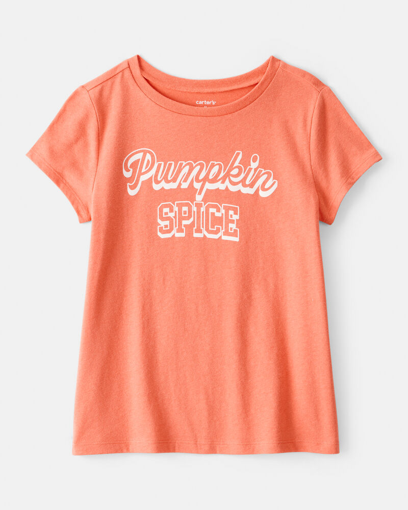 Pumpkin Spice Short-Sleeve Graphic Tee - Orange, image 1 of 3 slides