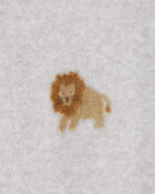 Baby 1-Piece Lion Fleece Footie Pajamas, image 3 of 6 slides