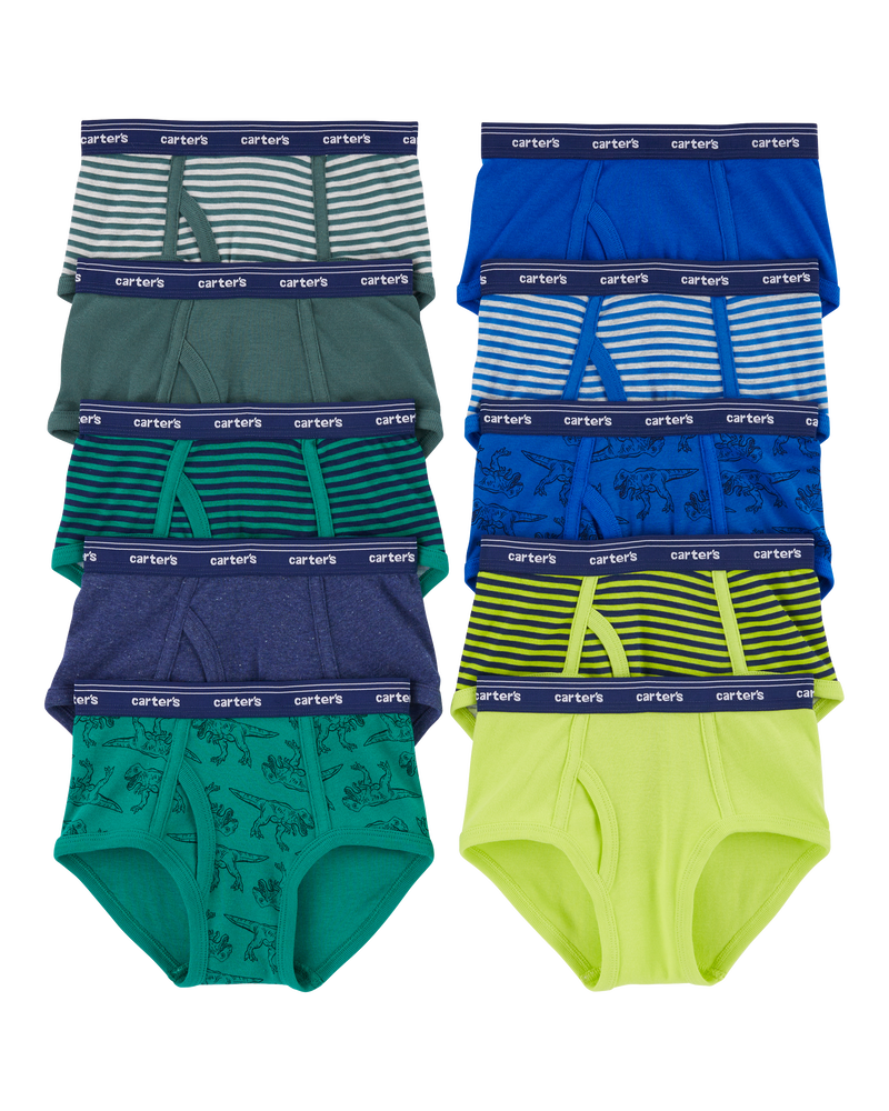 Kid 10-Pack Cotton Briefs Underwear
, image 1 of 2 slides