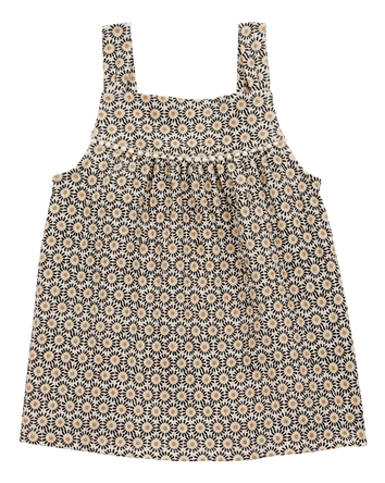 Toddler Floral Crinkle Jersey Tank, 