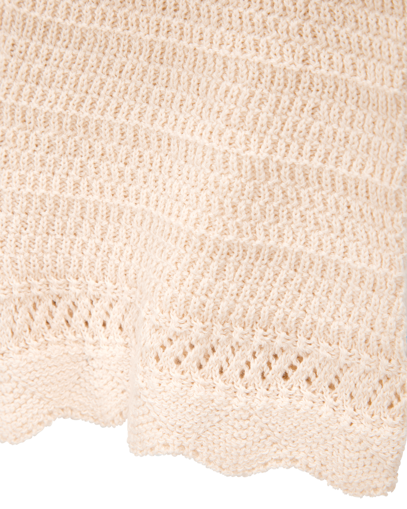 Toddler Crotchet Knit Shorts - Ivory, image 5 of 7 slides