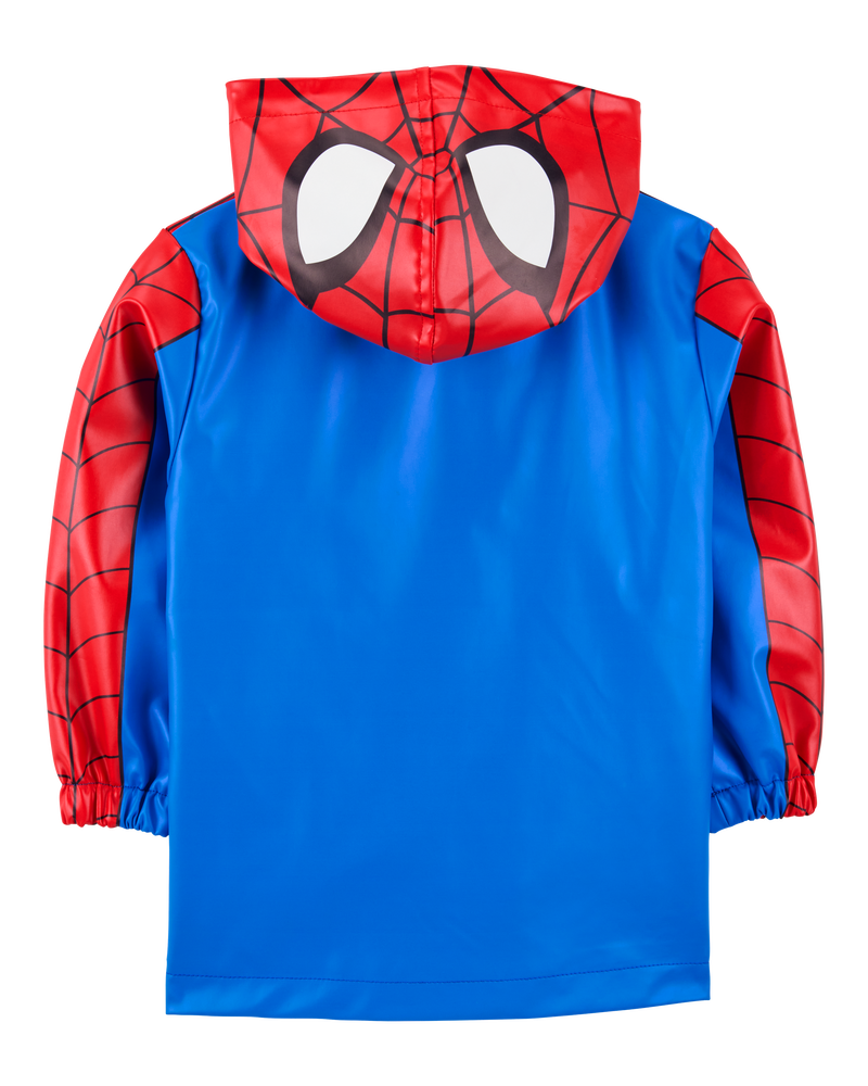 Toddler Spider-Man Rain Jacket - Red, image 3 of 4 slides