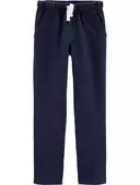 Navy - Kid Pull-On French Terry Pants